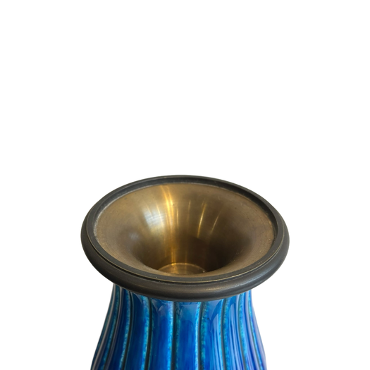 Pair of blue Sevres Vases attributed to Paul Milet