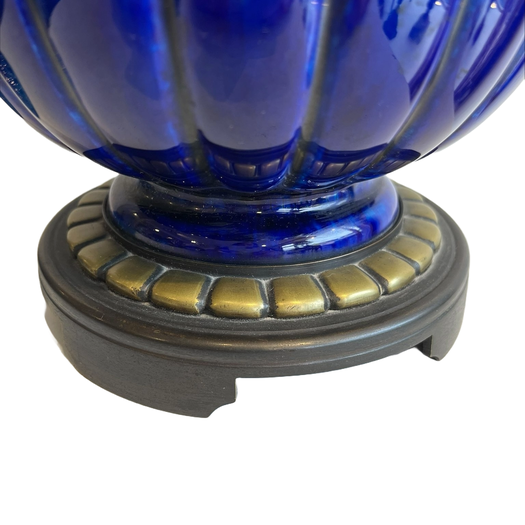 Pair of blue Sevres Vases attributed to Paul Milet