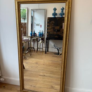 French antique ripple frame mirror