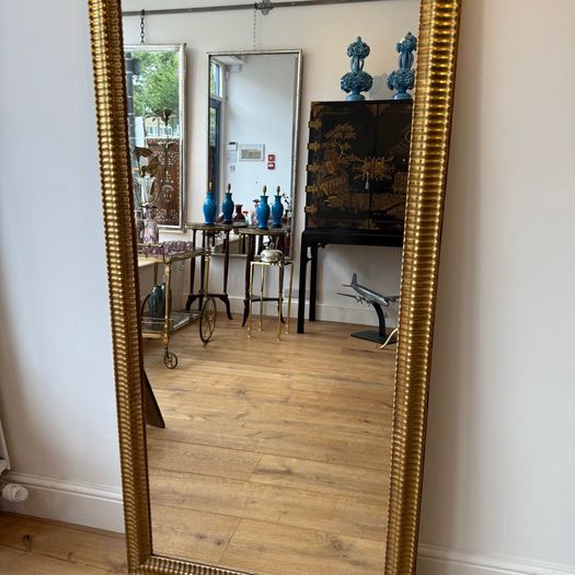 French antique ripple frame mirror