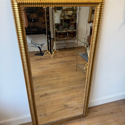 French antique ripple frame mirror