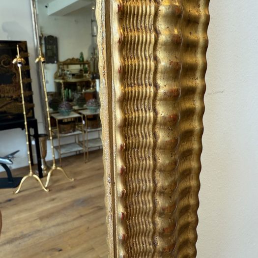 French antique ripple frame mirror