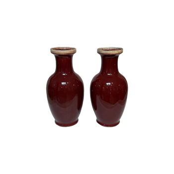 Sang De Boeuf vases