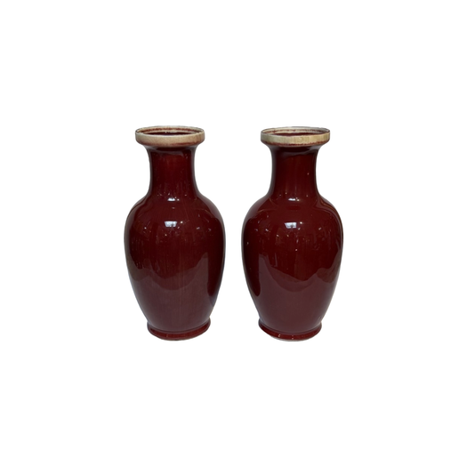 Sang De Boeuf vases