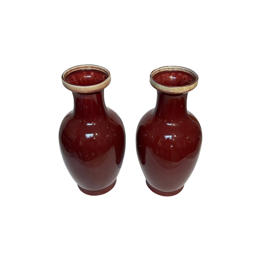 Sang De Boeuf vases