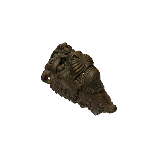 Set of 4 bronze lion billiard pockets