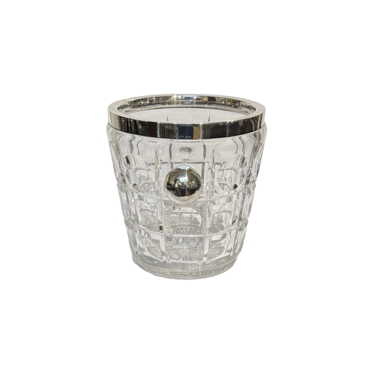 Silver mounted ice bucket