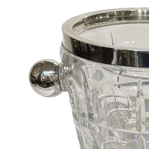 Silver mounted ice bucket