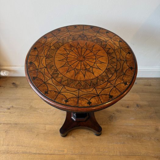 Antique specimen wood occasional table