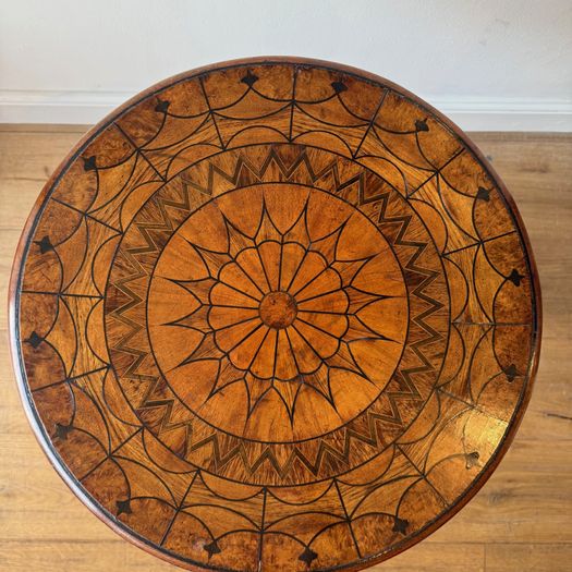 Antique specimen wood occasional table