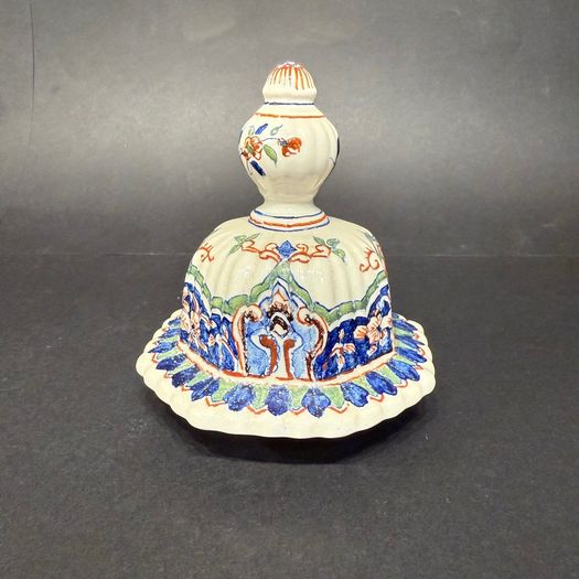 Pair of Delft lidded vases