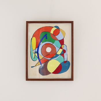 A Colourful Abstract Gouache