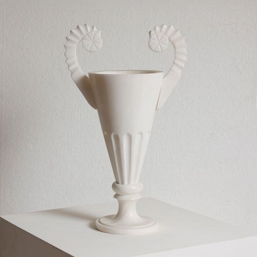 An Alabaster Vase Lamp