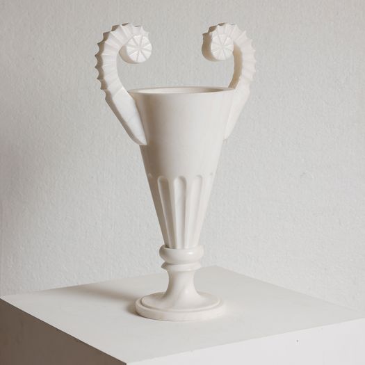 An Alabaster Vase Lamp