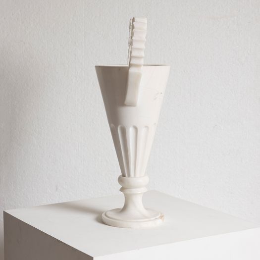 An Alabaster Vase Lamp