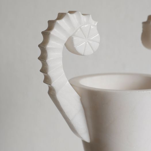 An Alabaster Vase Lamp