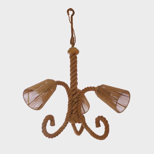 An Audoux-Minnet Rope Chandelier