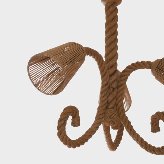 An Audoux-Minnet Rope Chandelier