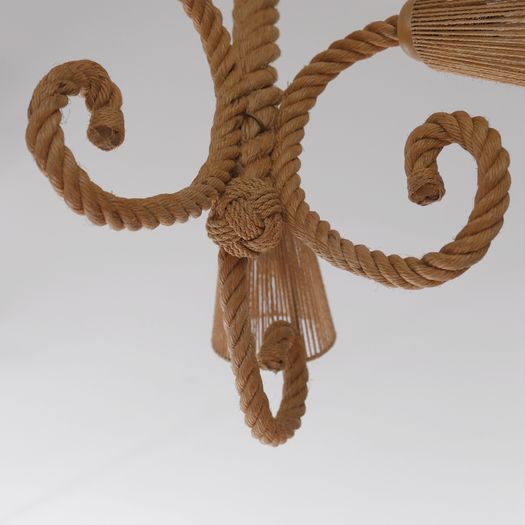 An Audoux-Minnet Rope Chandelier