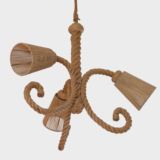 An Audoux-Minnet Rope Chandelier