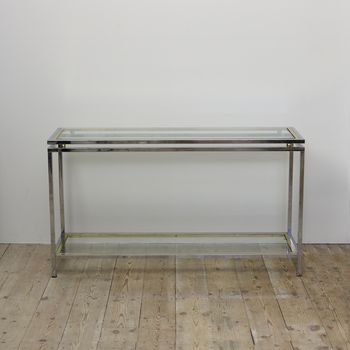 A Bi-Metal Console Table