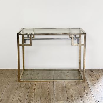 A Bi-metal Console Table