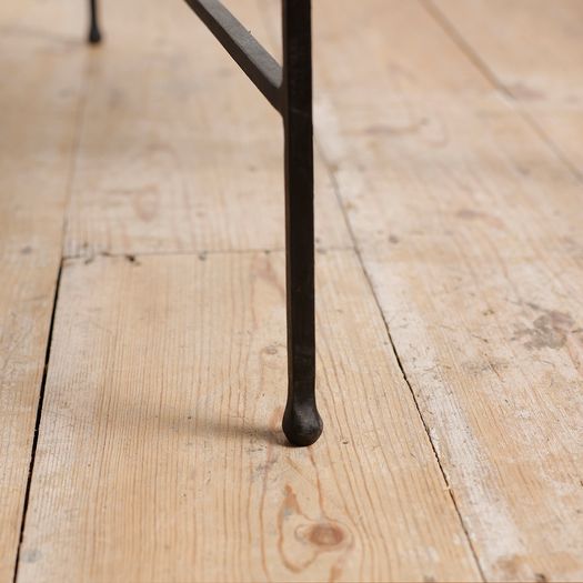 A Black Steel Side Table