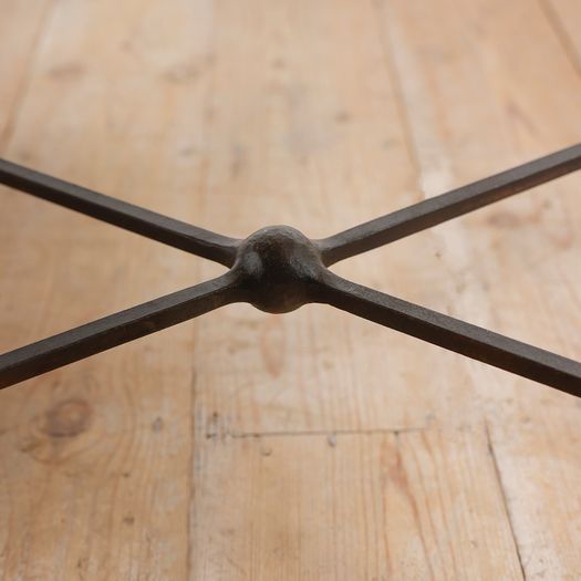 A Black Steel Side Table