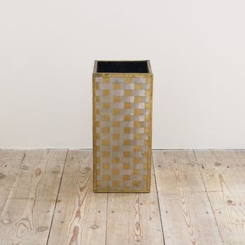 A Brass & Steel Umbrella Holder