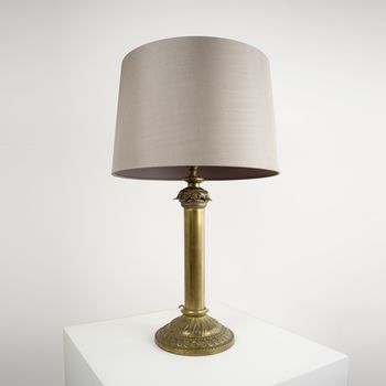 An Elaborate Column Table Lamp