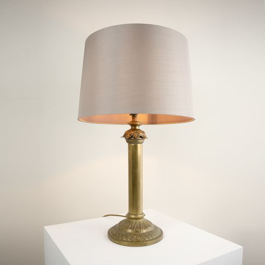 An Elaborate Column Table Lamp