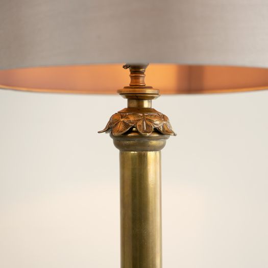 An Elaborate Column Table Lamp