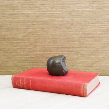 A Bronze Apple Paperweight