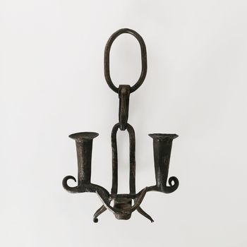 An Iron Wall Candlestick