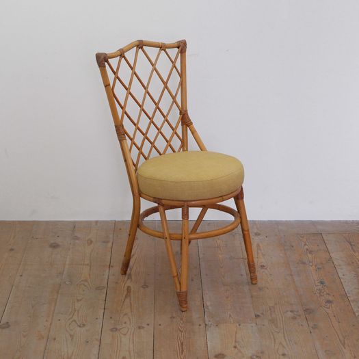 A Cane Desk & Chair Set