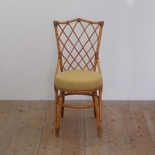 A Cane Desk & Chair Set