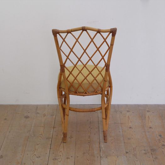 A Cane Desk & Chair Set