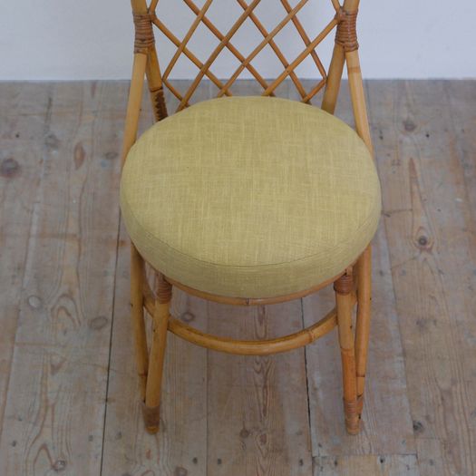 A Cane Desk & Chair Set