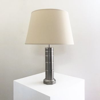 A Nickel-plated Table Lamp