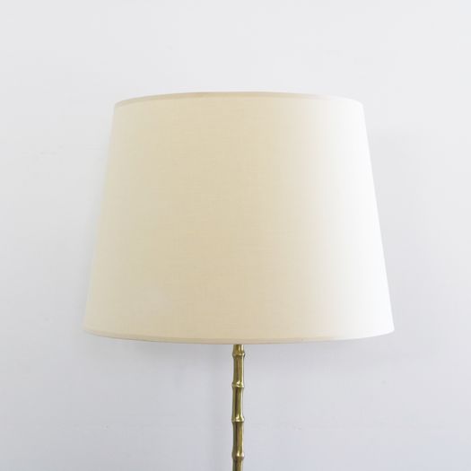 A Faux Bamboo Brass Floor Lamp