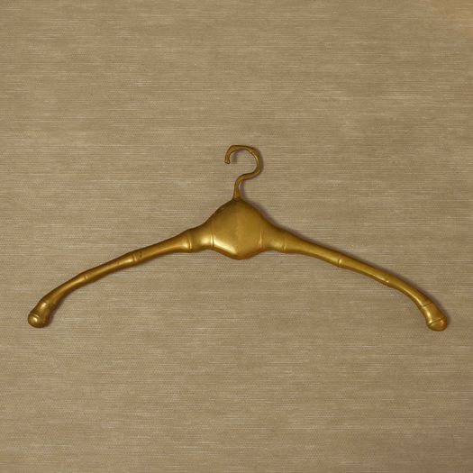 A Faux Bamboo Brass Hanger
