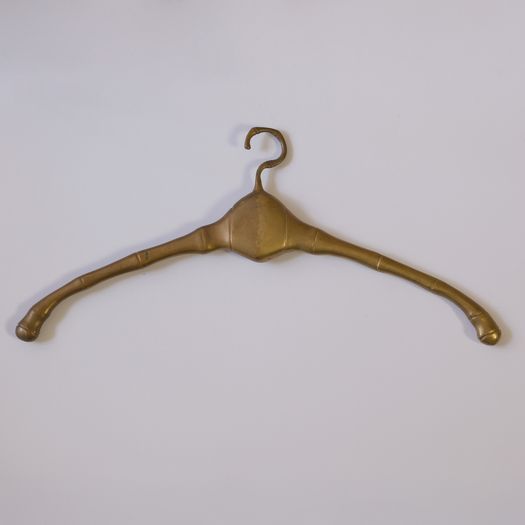 A Faux Bamboo Brass Hanger