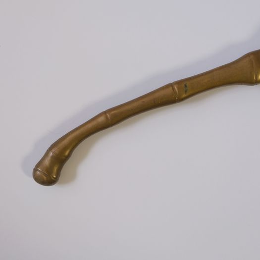 A Faux Bamboo Brass Hanger