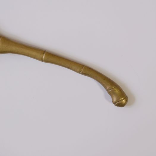 A Faux Bamboo Brass Hanger