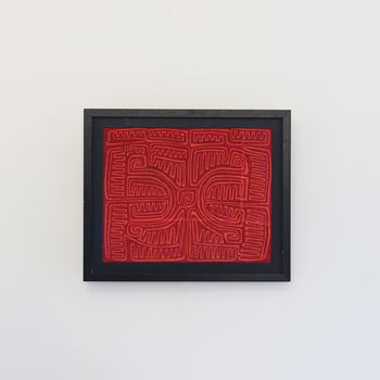 A Framed Mola Textile