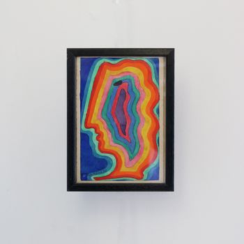 A Rainbow Profile Watercolour