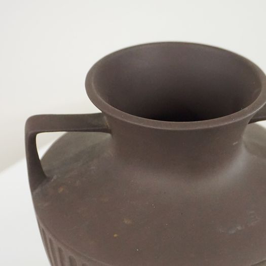 Three Brown Urn Vases