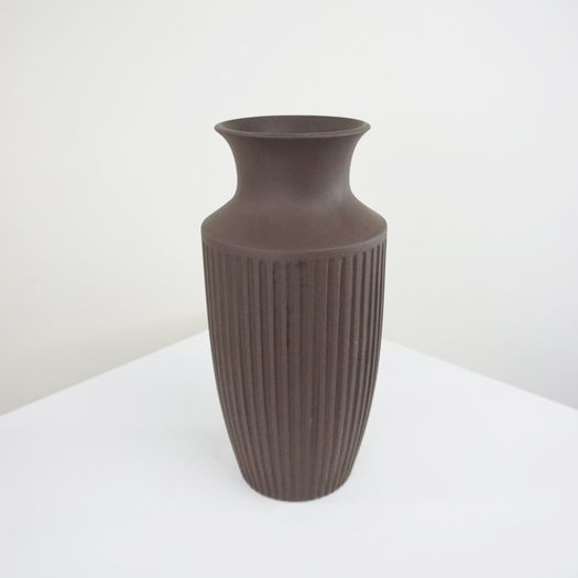 Three Brown Urn Vases