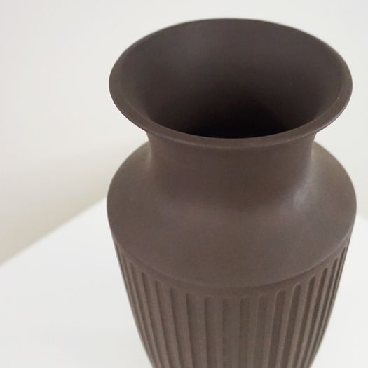 Three Brown Urn Vases