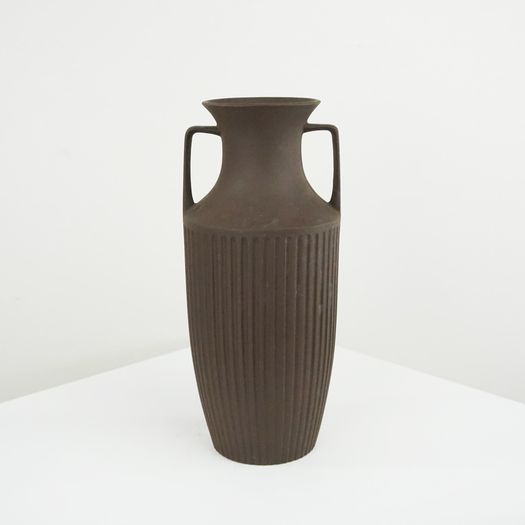 Three Brown Urn Vases